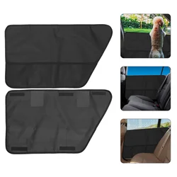 2 Pcs Car Mat Puppy Accessories Dog Door Cover Pet Vehicle Guard Window Anti-scratch Oxford Cloth Resistant Travel Protector