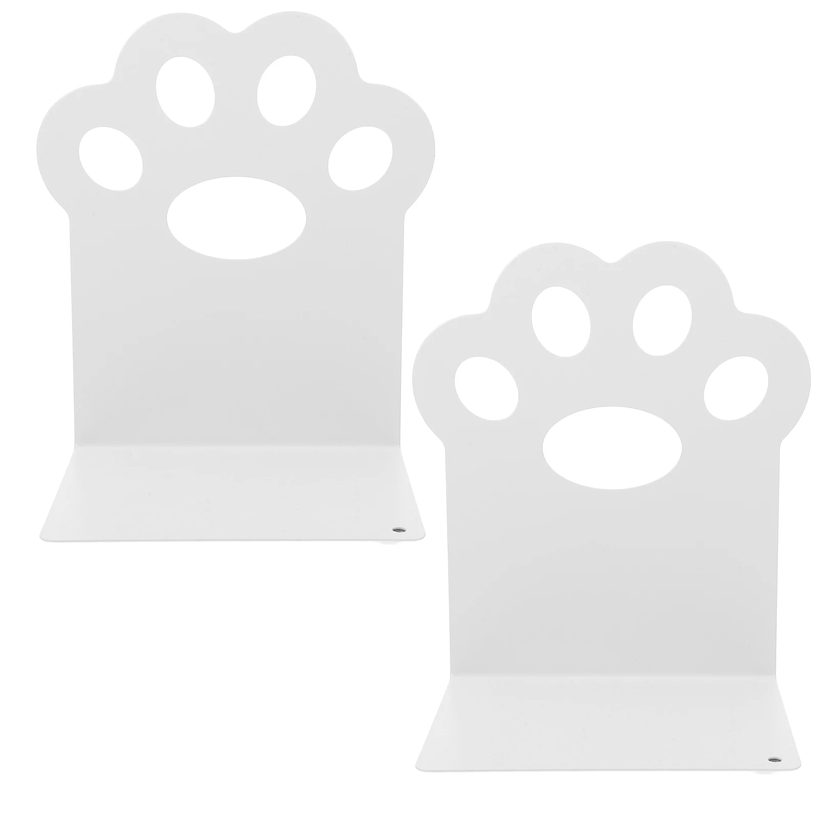 1 زوج القط باو الدفتين المعادن دراسة سطح المكتب المنظم حامل كليب مستقر الكتب بقوة تخزين الزخرفية متعددة الوظائف #3