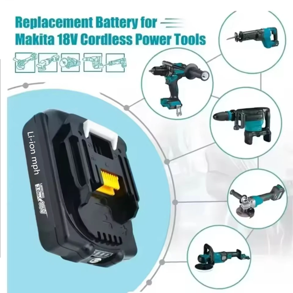 

Suitable for 18V Makita electric tools, rechargeable lithium-ion battery 5.0Ah 6.0Ah 9.0Ah 18V BL1860B BL1860 BL1850 BL1830 BL18