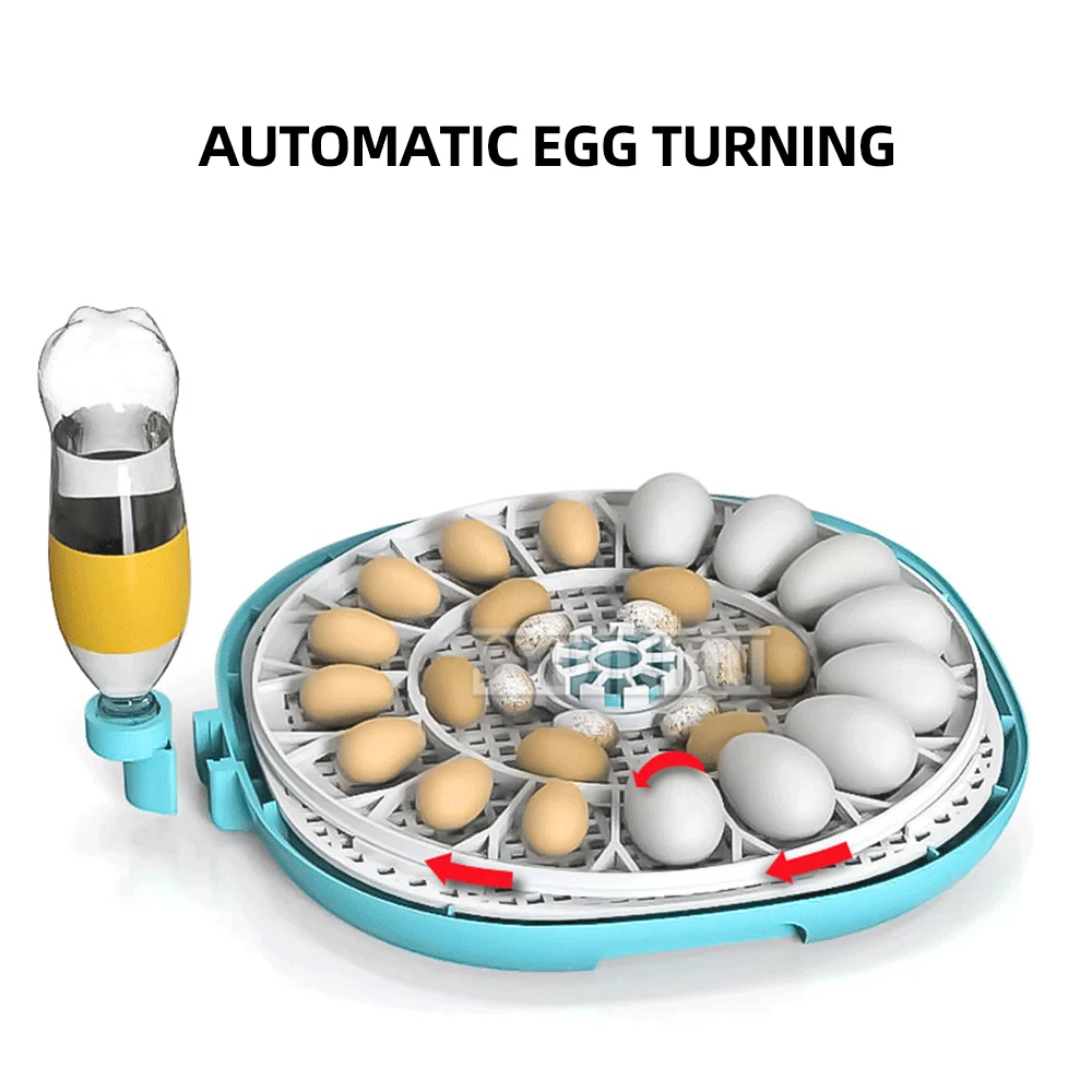 Small Household Automatic 22 Piece Incubator Egg Incubator Hatcher for Goose Chick Quail