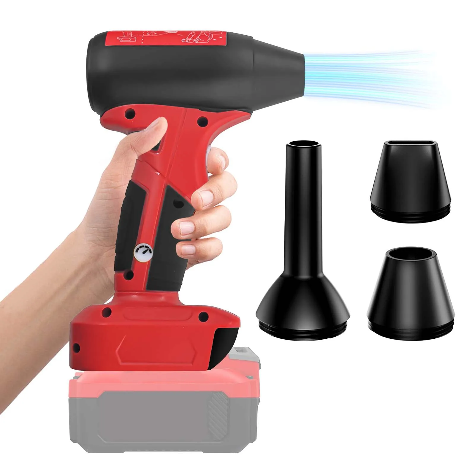 

130000 RPM 200W Brushless Turbo Jet Fan for Bosch 18V Battery Portable Cordless Air Blower for Snow Cleaning Drying Pets