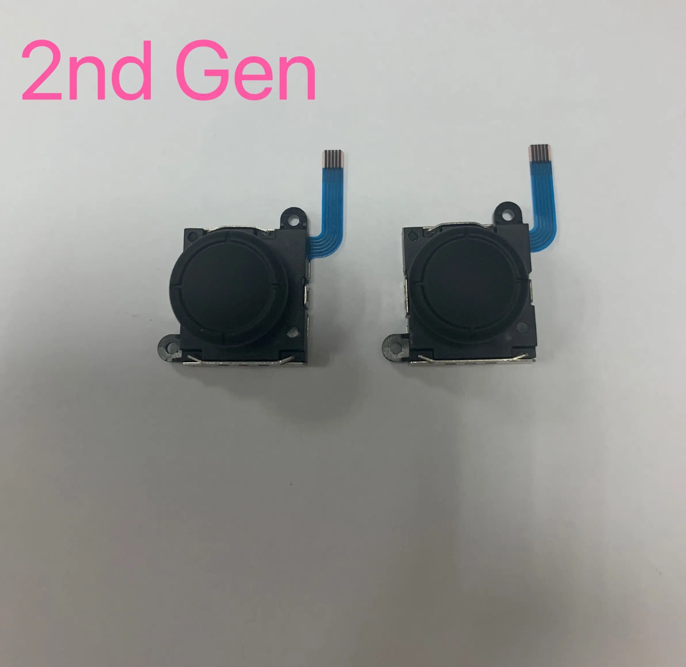 2nd GEN الأصلي جديد 1 زوج = 2 قطعة لنينتندو سويتش Ns لايت وحدة التحكم Joycon لوحة ألعاب تحكم ثلاثية الأبعاد عصا التحكم التناظرية الروك زر