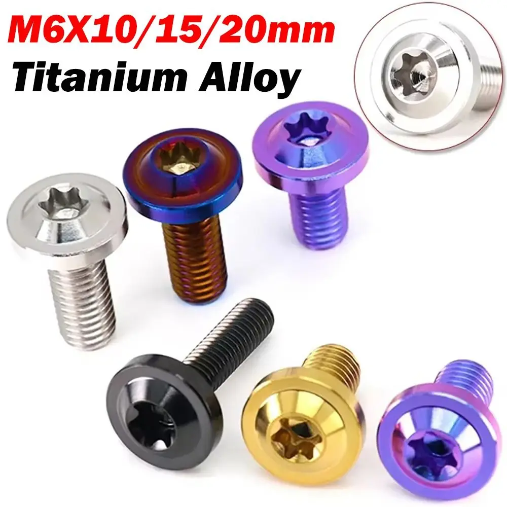 High Quality M6x10 Titanium Bolts M6x20 M6x15 T30 Torx Bolts with Torx Head Motorcycle Fasteners