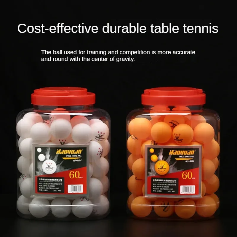 

60Pcs Professional 3 Star Table Tennis Balls D40+Mm 2.8G New Material ABS Plastic Ping Pong Ball Adult Training For Compeon