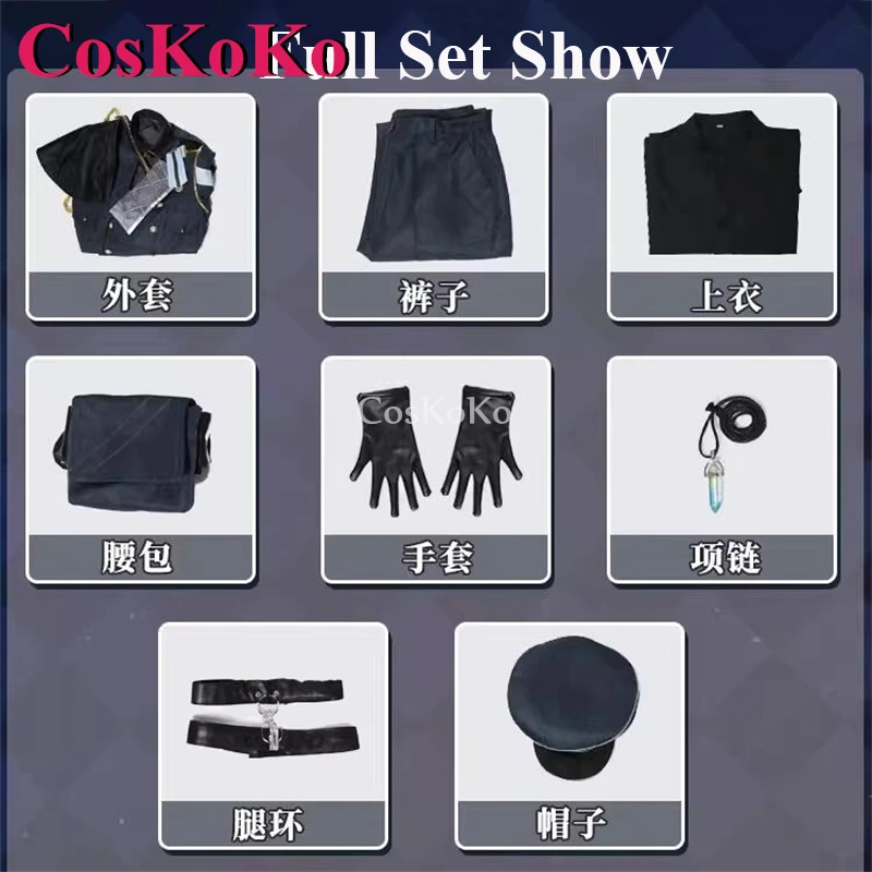 Coskoko Eiden Cosplay Game Nu: Carnaval Kostuum De Man Van Het Lot Mode Knappe Uniform Halloween Partij Rollenspel Kleding