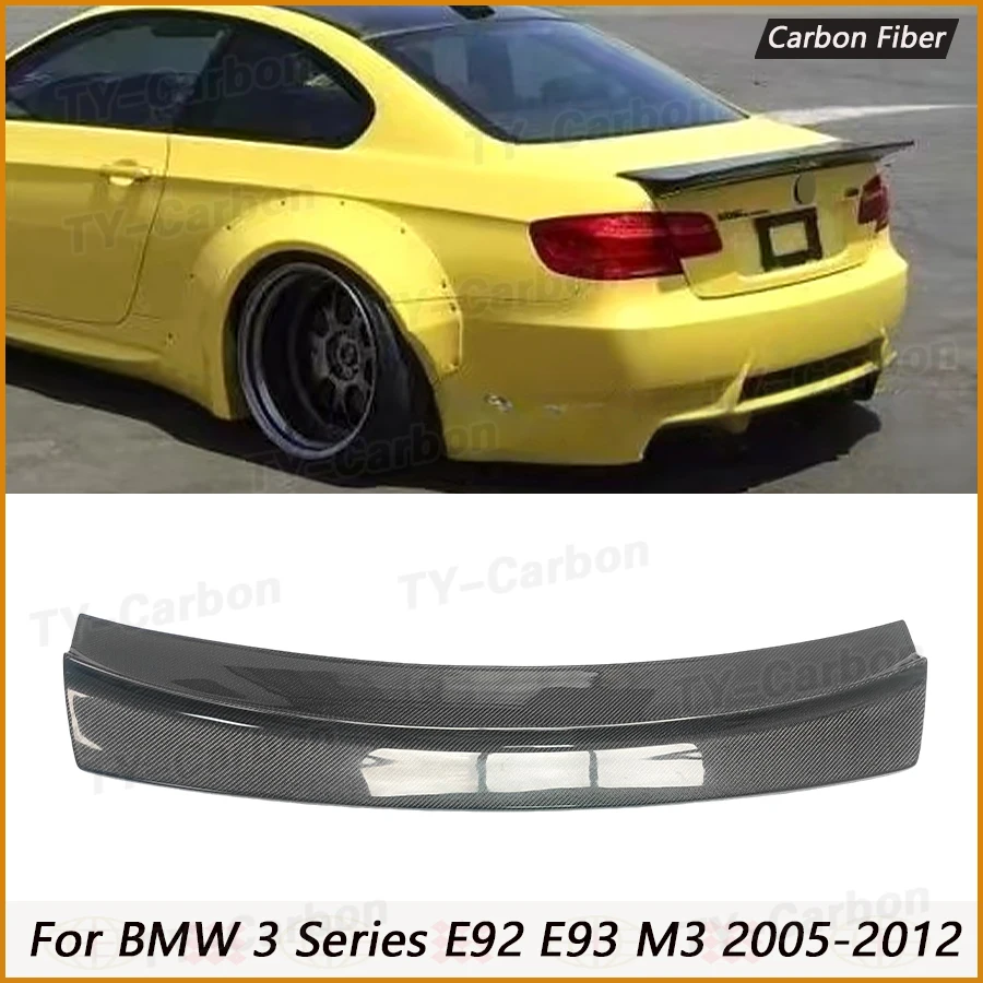 Echter Carbonfaser LB Style Heckspoiler Flügel Lippe für BMW E92 E92 M3 2-Türer 2007-2013 Heckklappenspoiler Lippe Kofferraumflügel FRP