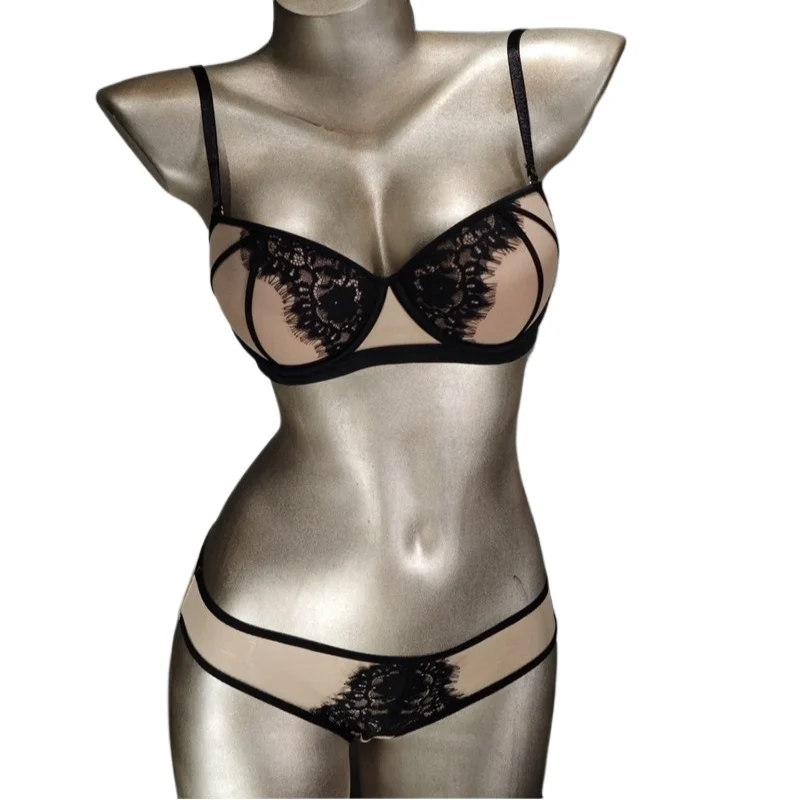 

2026 Conjunto Sutiã Renda Vintage Push Up Taça Cheia Arco Suporte Aro macioRealçador Modelador Confortável Ropa Íntima Feminina