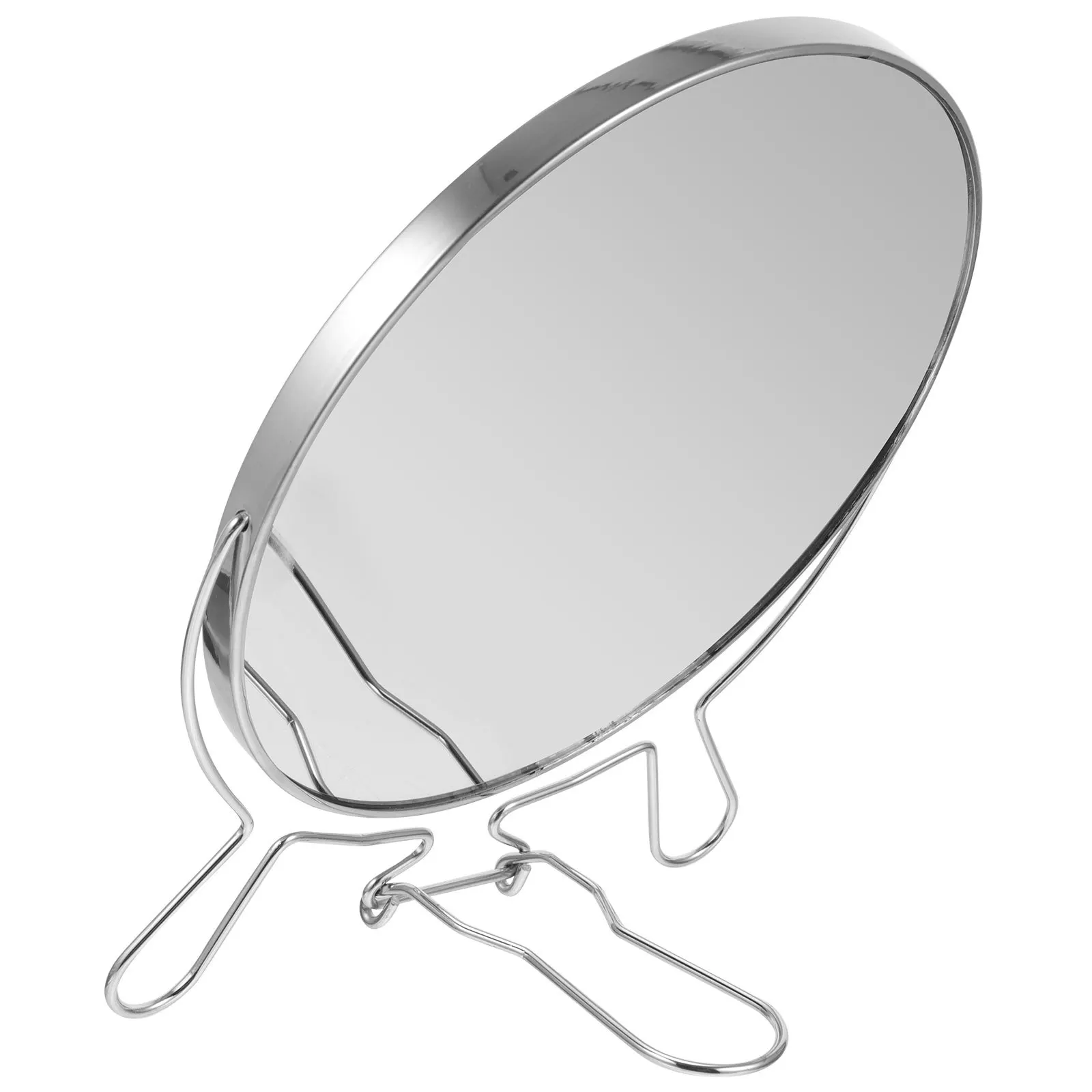 

8 Inch Double-Sided Glass Mirror Retro Style Rotating Desktop Vanity Dressing Table Makeup Mirror Supplies