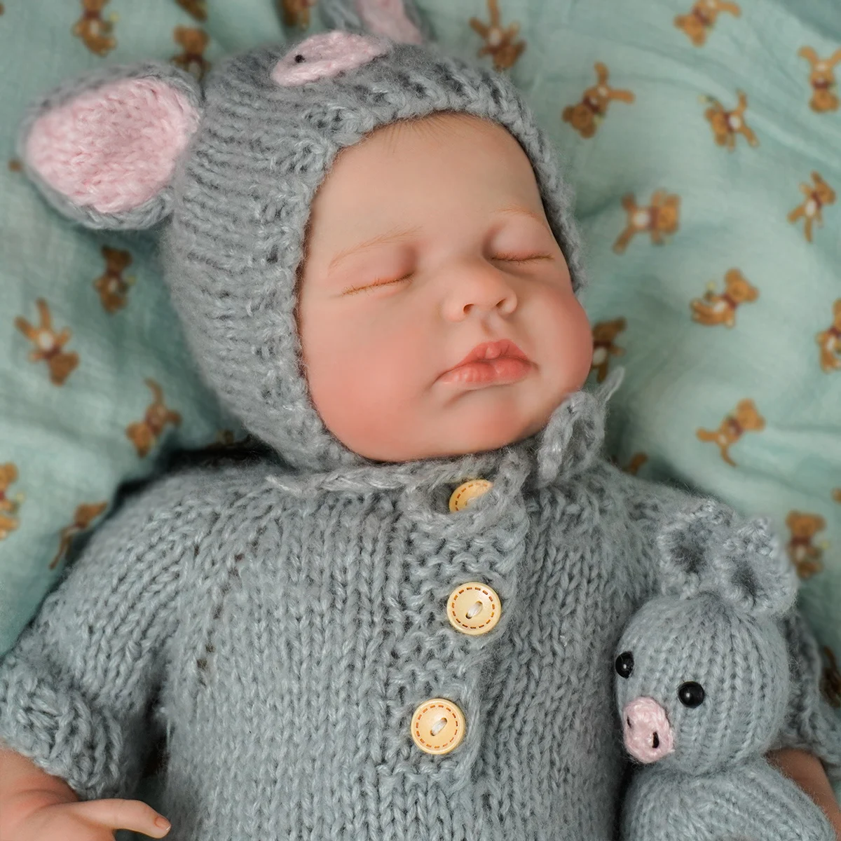 

JOYORA 50CM Vivid Rebirth Doll Baby 3D Painted Skin Realistic Touch Doll Toy Christmas Gift Realistic Finished Product Cute