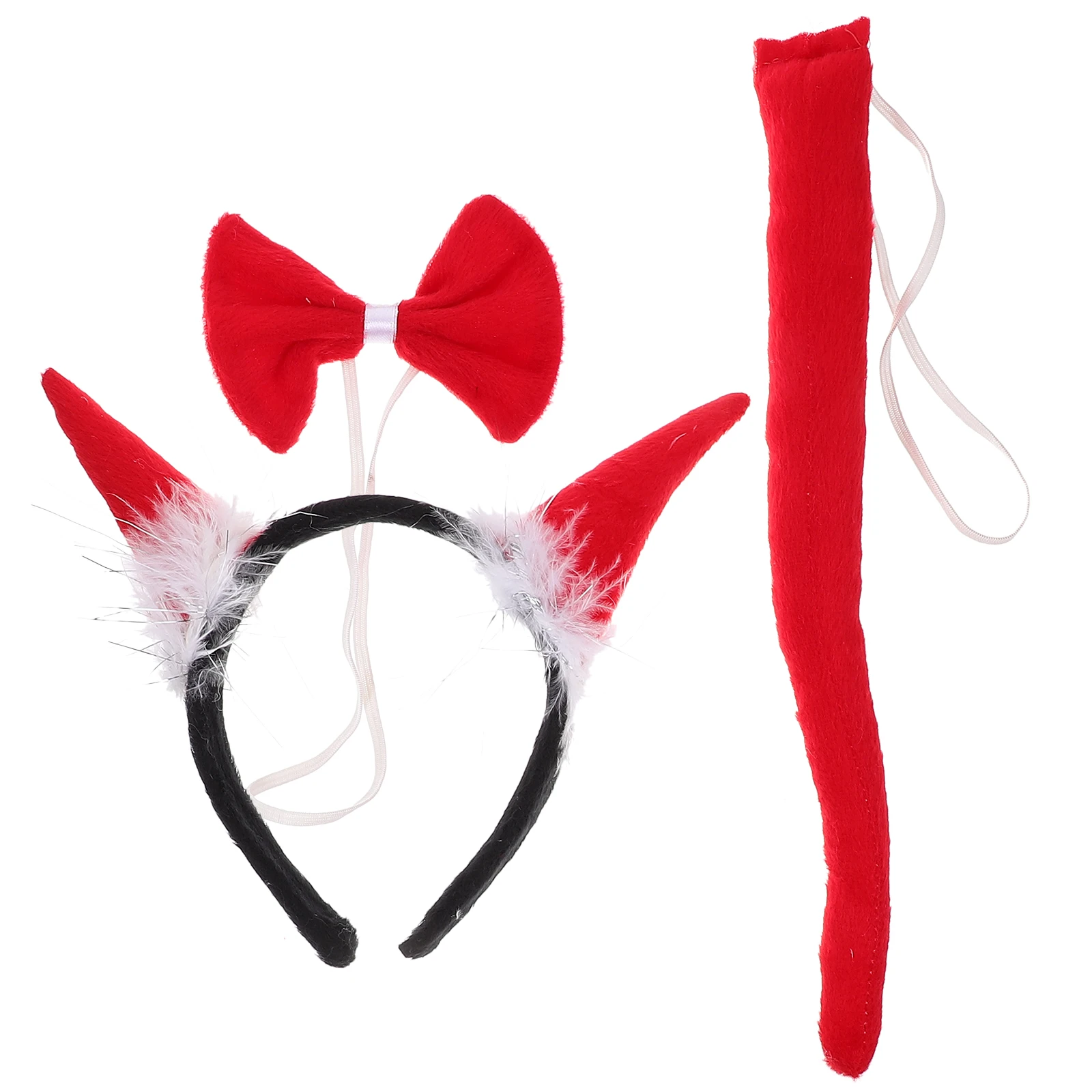 

Horn Headb Set Ox Costume Party Decoration Wear resistant Tails Adorable Animal Cosplay Accessories Halloween Theme Headb s
