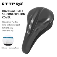TTPRO Road Bicycle Seat Cushion Accessories Men Women Silicone And Memory Sponge Bicycle Seat Cushion Cover Bicycle Accessories
