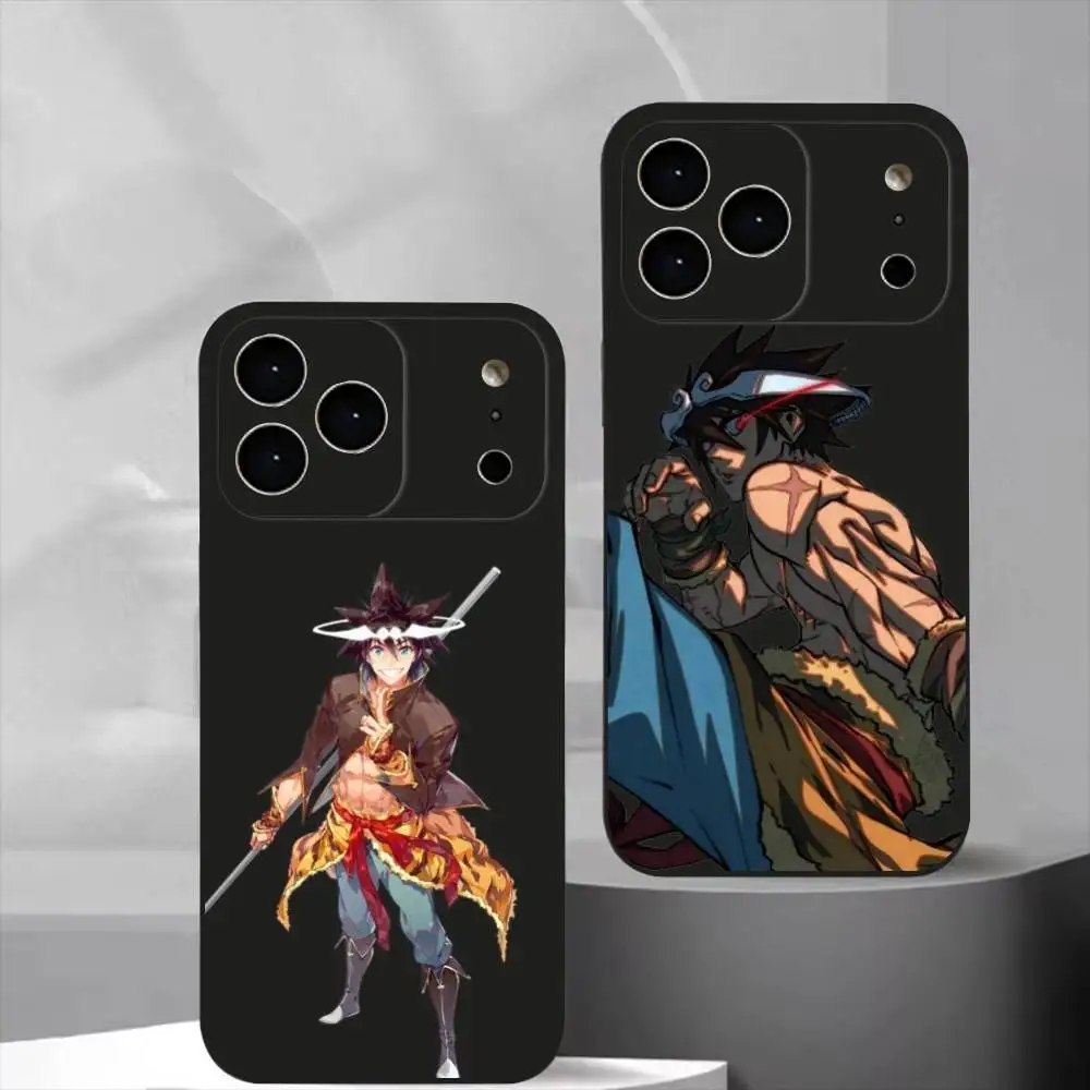 Coque de téléphone The God of High School Manga pour iPhone 17, 16, 15, 14, 13, 12, 11 Plus, Pro Max, en silicone souple noir