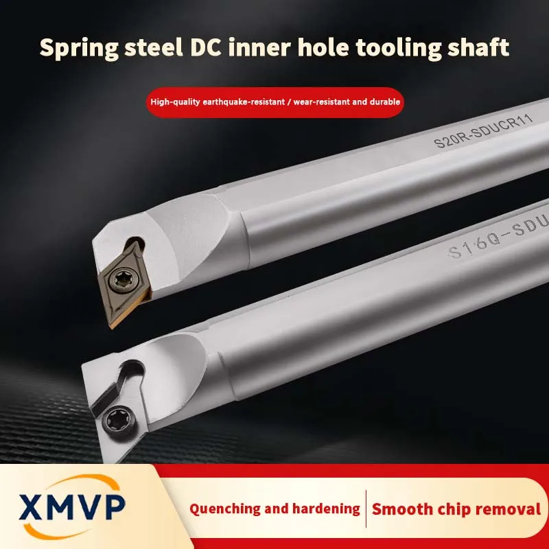 CNC spring steel hardened inner hole turning tool holder with 95-degree rhombic boring tool handle S16Q-SDUCR11 machine tool