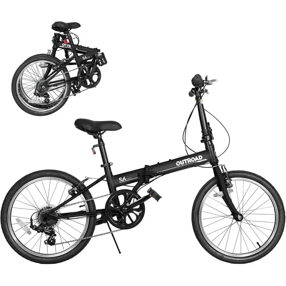 20 Inch 7-Speed Lightweight Bicycle for Urban Commuting, V-Brake, Adjustable Stem, Suitable for Adults/Men/Women, Available in B