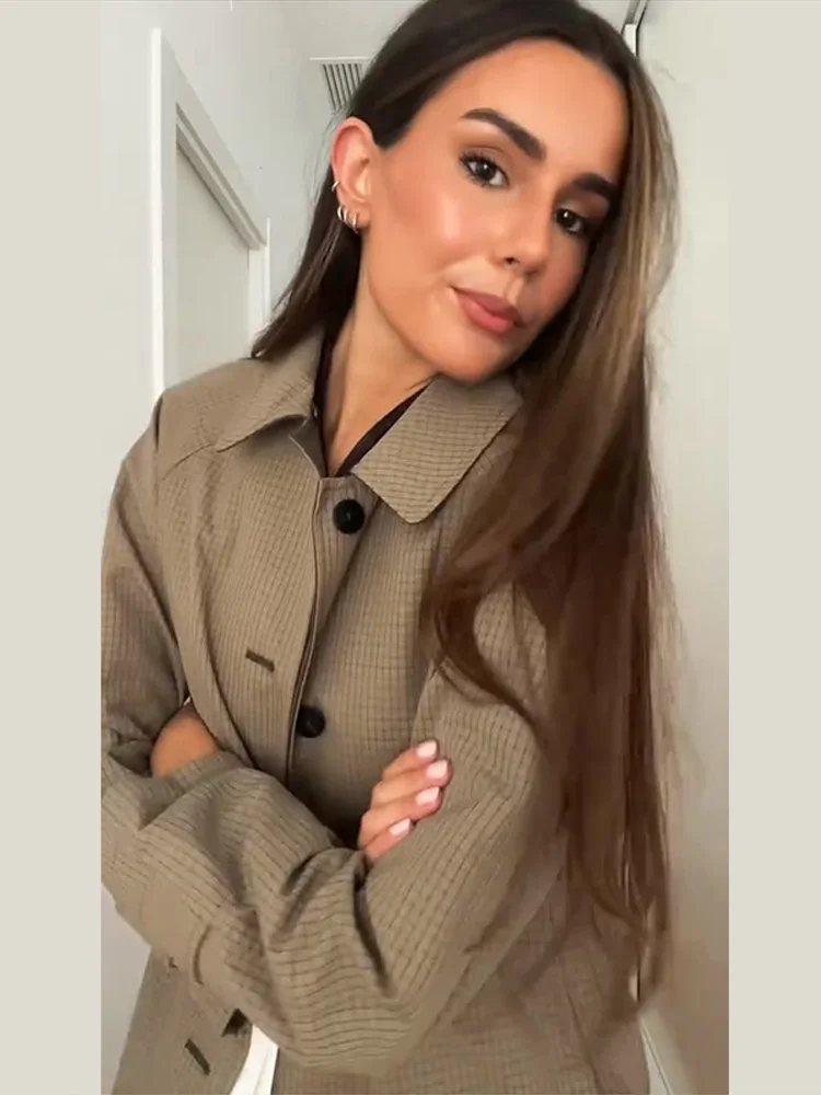 

Шикарное двустороннее женское меховое пальто, длинное, однобортное, с длинными рукавами, карманами, отложным воротником, модная весенняя женская одежда