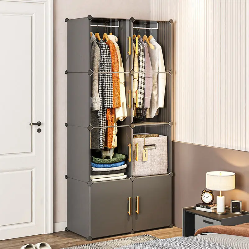 NEW Wardrobe Clothes Cabinets Dressers Cube Storage Locke Closet Plastic Collapsible Sturdy Home Bedroom Foldable Furniture