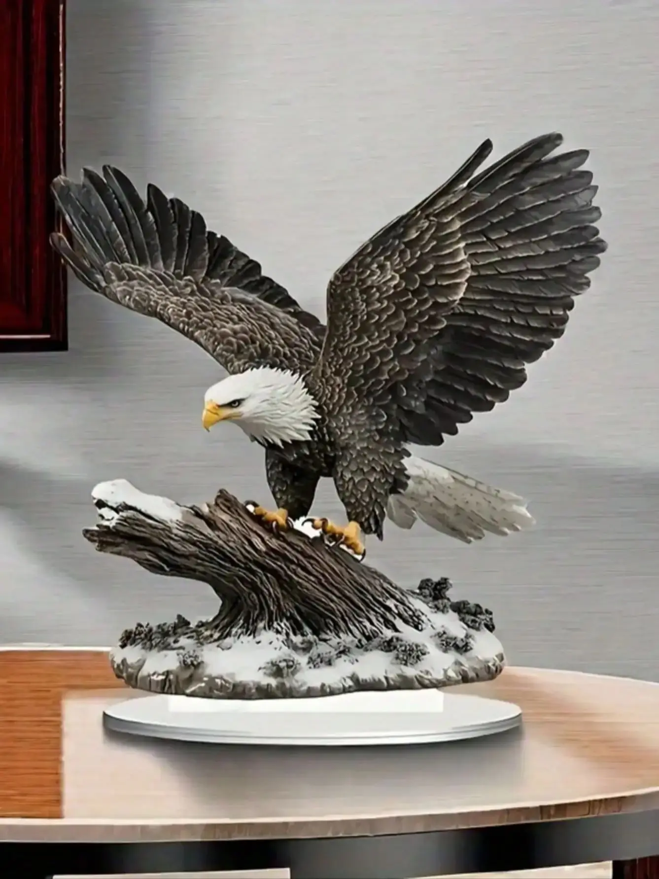 1 Stück Adler-Statue als Desktop-Dekoration, ideale Bürodekoration, Wohnzimmerdekoration, perfektes Weihnachtsgeschenk für Familie und Freunde – Detail 1