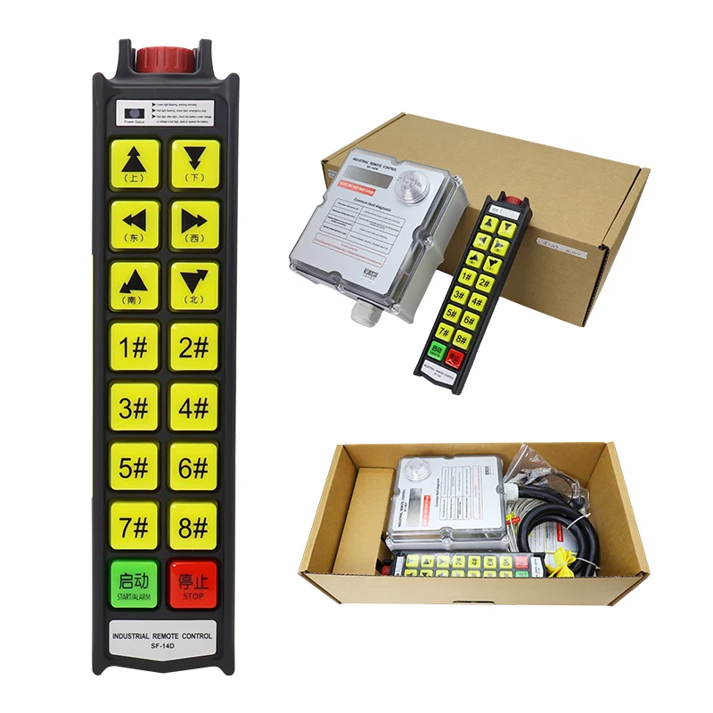 Directly from the manufacturer wireless 14 key switch, crane control button, industrial crane wireless remote control