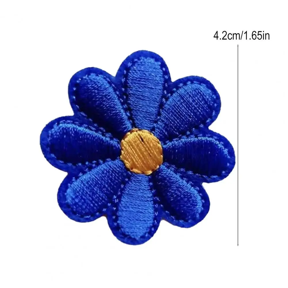 Daisy Patch 12pcs Embroidered Daisy Flower Patches Iron-on for Clothing Jackets Bags Hats Jeans Diy Repair Decoration Jacket