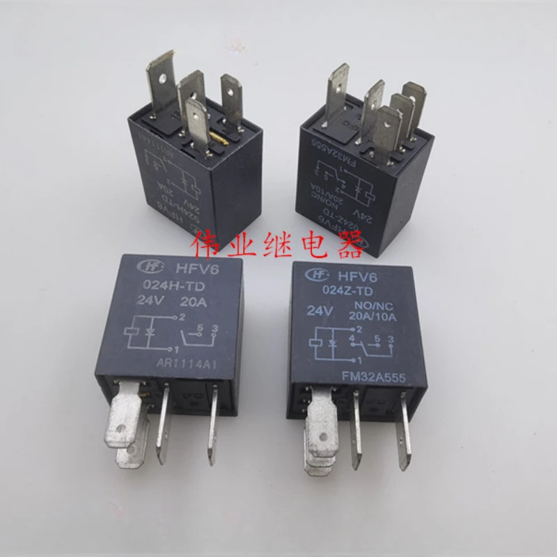 

（Brand-new）1pcs/lot 100% original genuine relay:HFV6 024H-TD 024Z-TD 24V 4pins 5pins