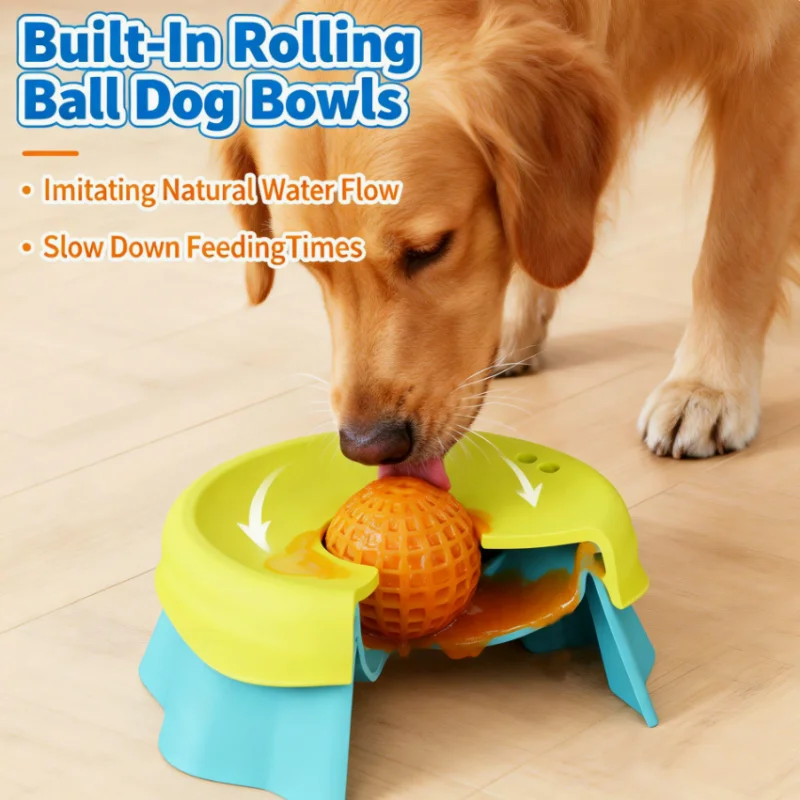 Innovative Dog Liquid Lick Bowl, Non‑Slip Anti‑Choking Pet Licking Bowl, Anxiety Relief Interactive Feeding Toy for Dogs