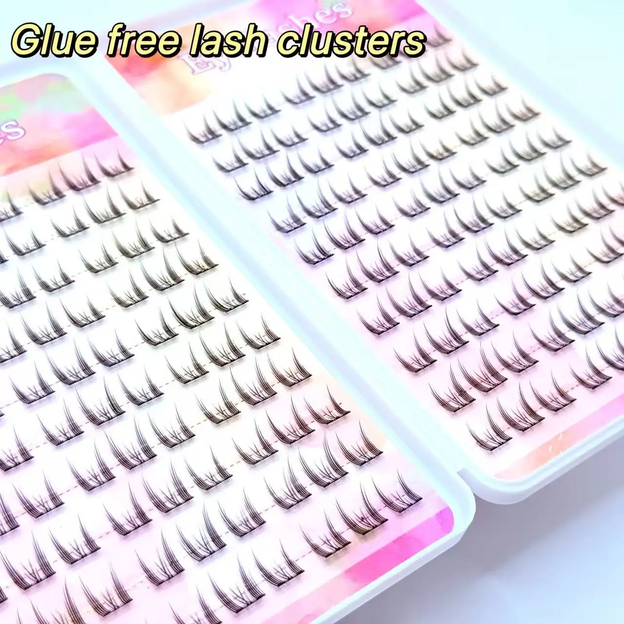 Self Adhesive False Lashes Soft Stem No Glue Needed Lightweight Comfortable Natural Look False Eyelashes