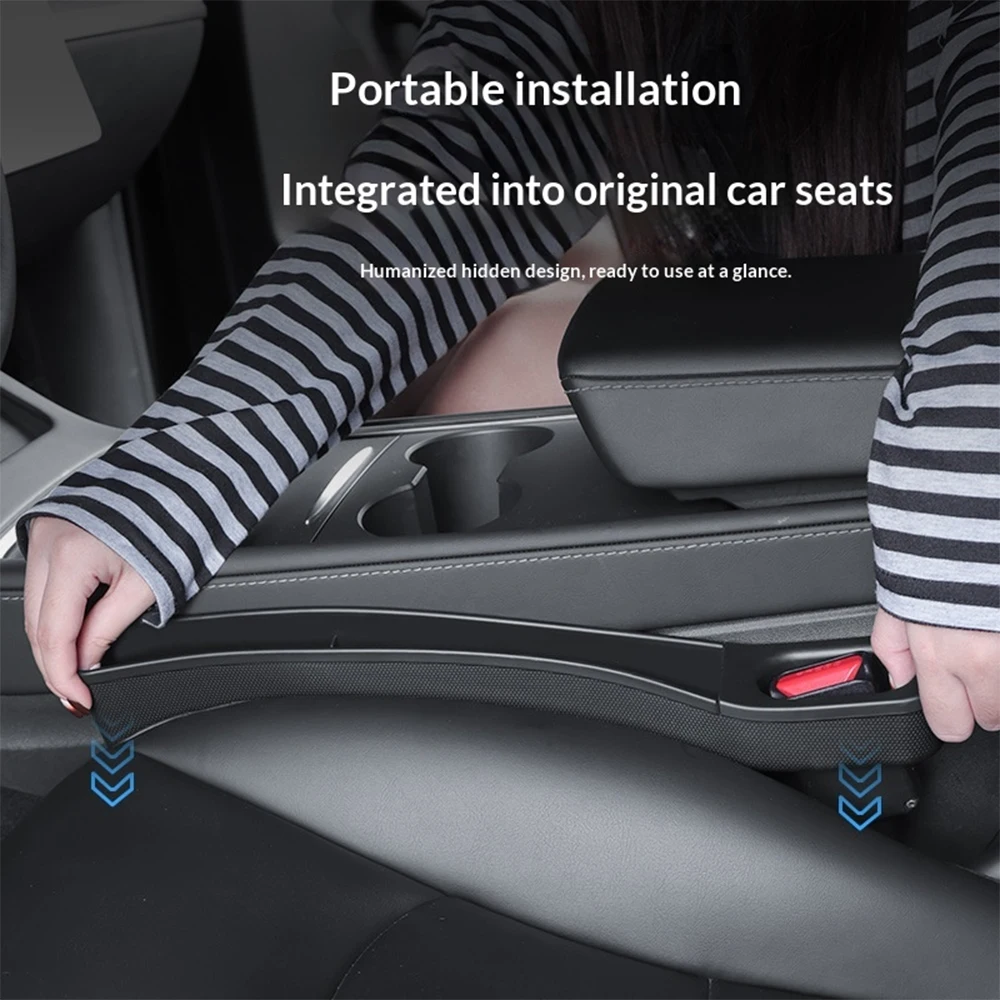 TPE Seat Gap Storage Box for Tesla Model 3 Highland Model Y Juniper Model Y Model 3 Auto Organizer Interior Accessories