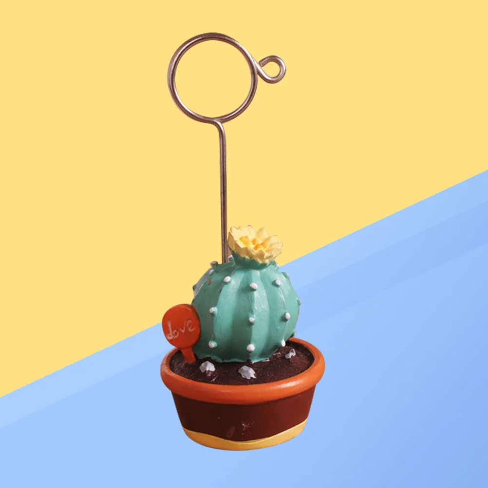 

Succulent Plants Memo Clip Microlandschaft Design Decorative Holder for Photo Notes Messages Desktop Use Photo Holder