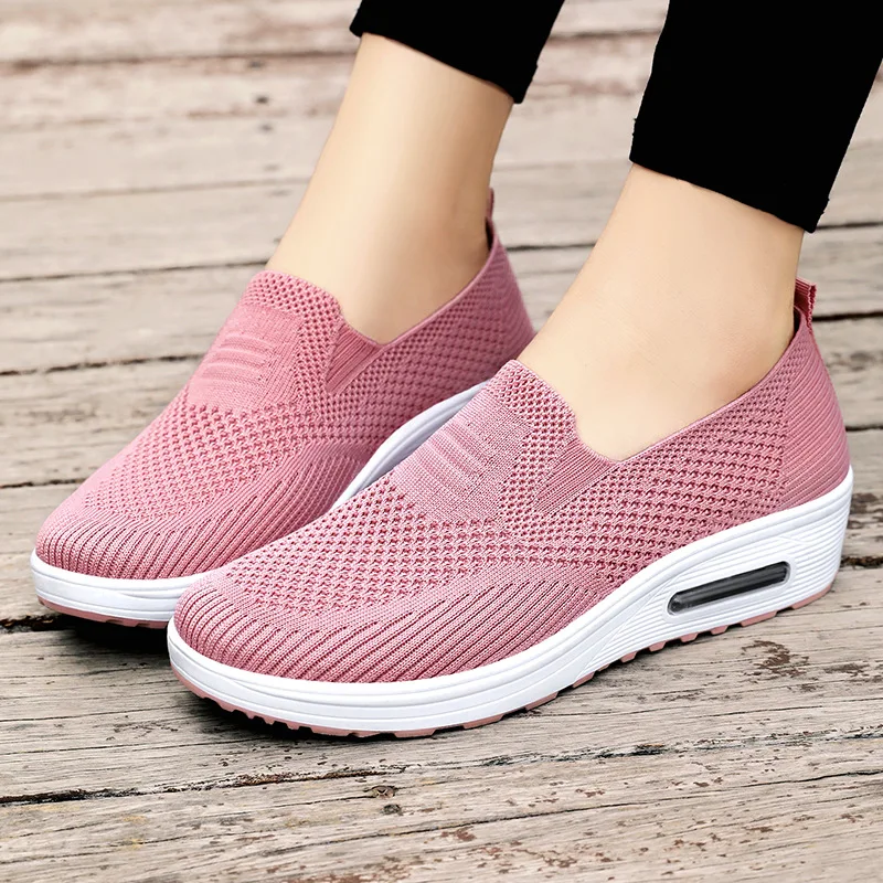 2025 Women Trainers Mesh Walking Shoes Non Slip Slip On Shoes Comfortable Casual Sport Shoes for Walking Jogging