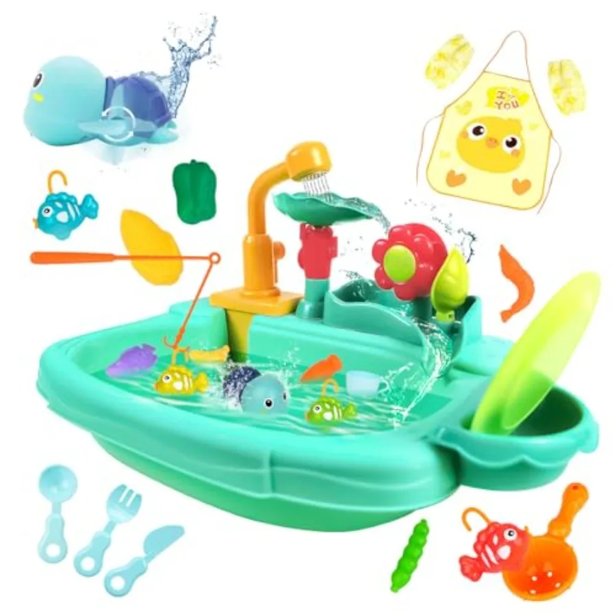 

Игровая раковина с проточной водой Мини-стол для воды Игрушки для воды Модернизированный кран и игровая посуда Электрическая посудомоечная машина Игровая игрушка Kitche
