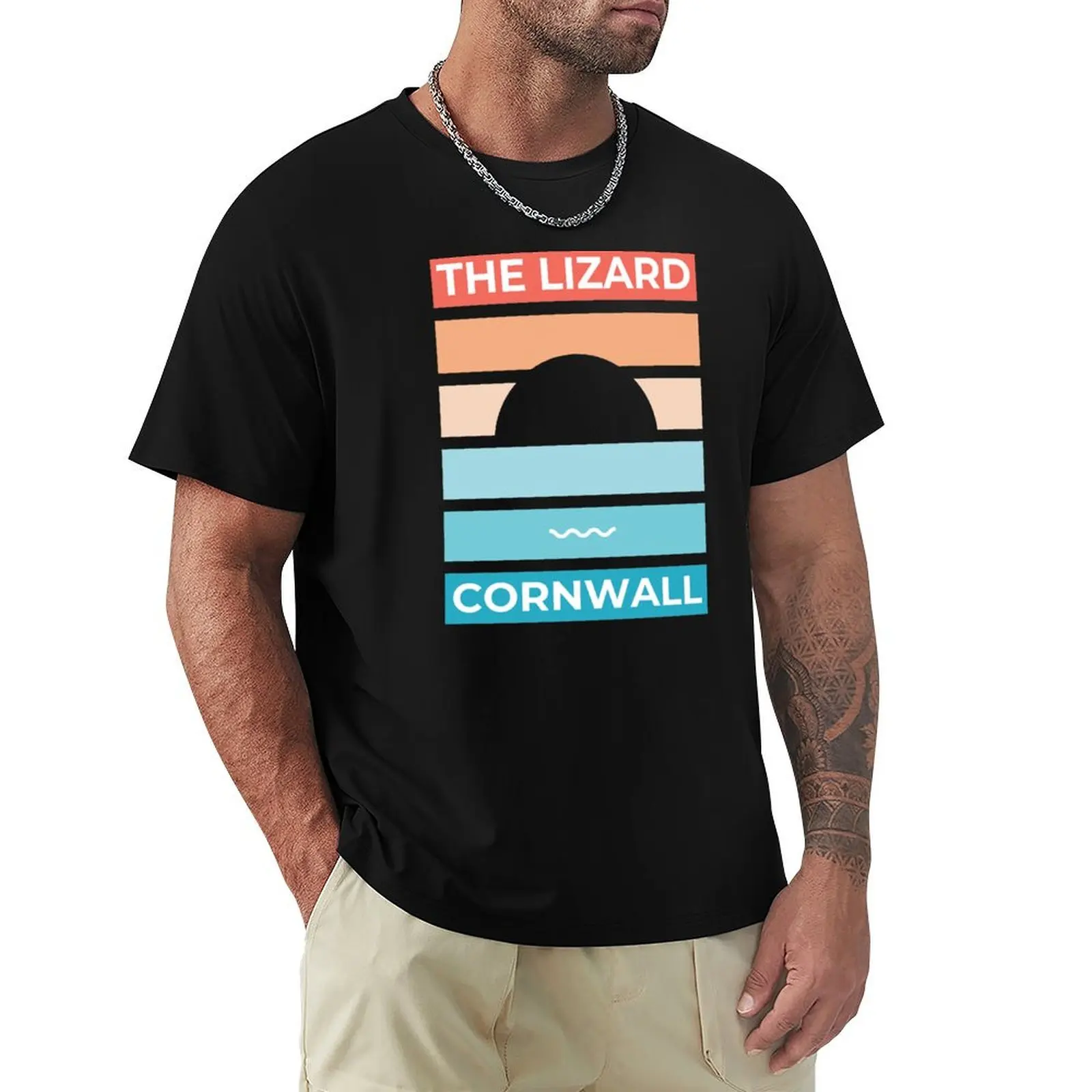 The Lizard Cornwall T-Shirt Basic Simple Casual Short Sleeve Tee