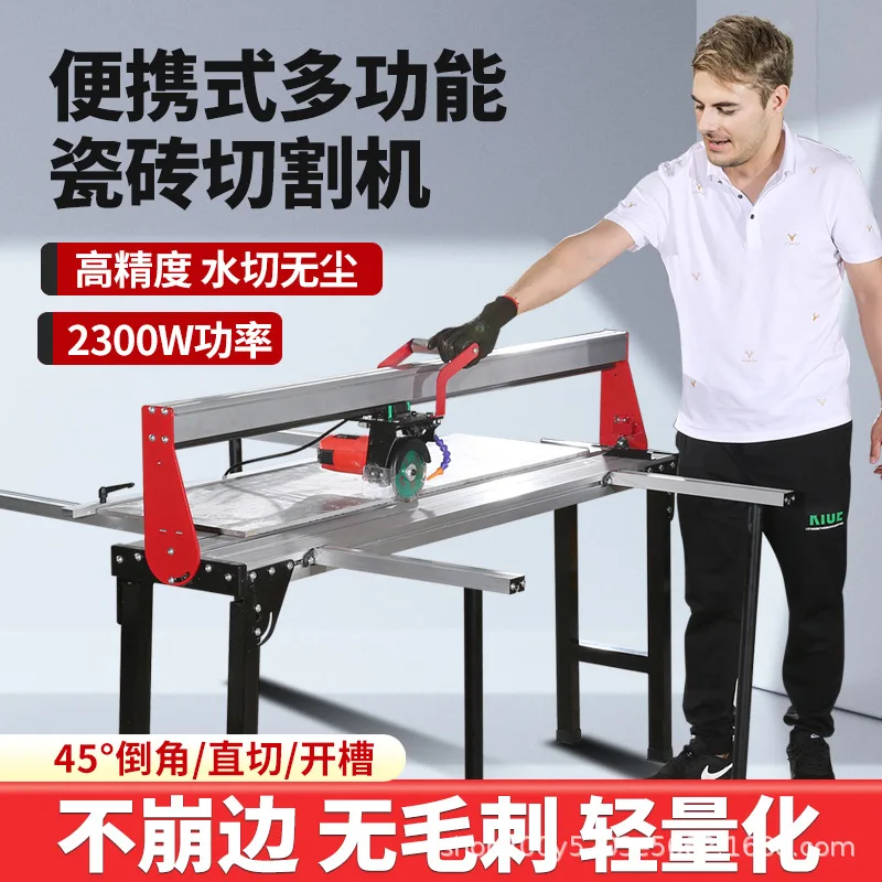 

desktop tile cutting machine Portable chamfering cutting machine Rock slab slotting edge grinding chamfering machine