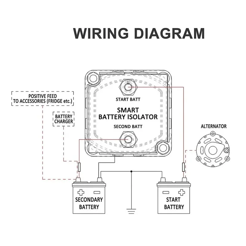 12V 140A Voltage Sensitive Relay Battery Isolator Automatic Charging Relay Car Accessories Car Battery Relay