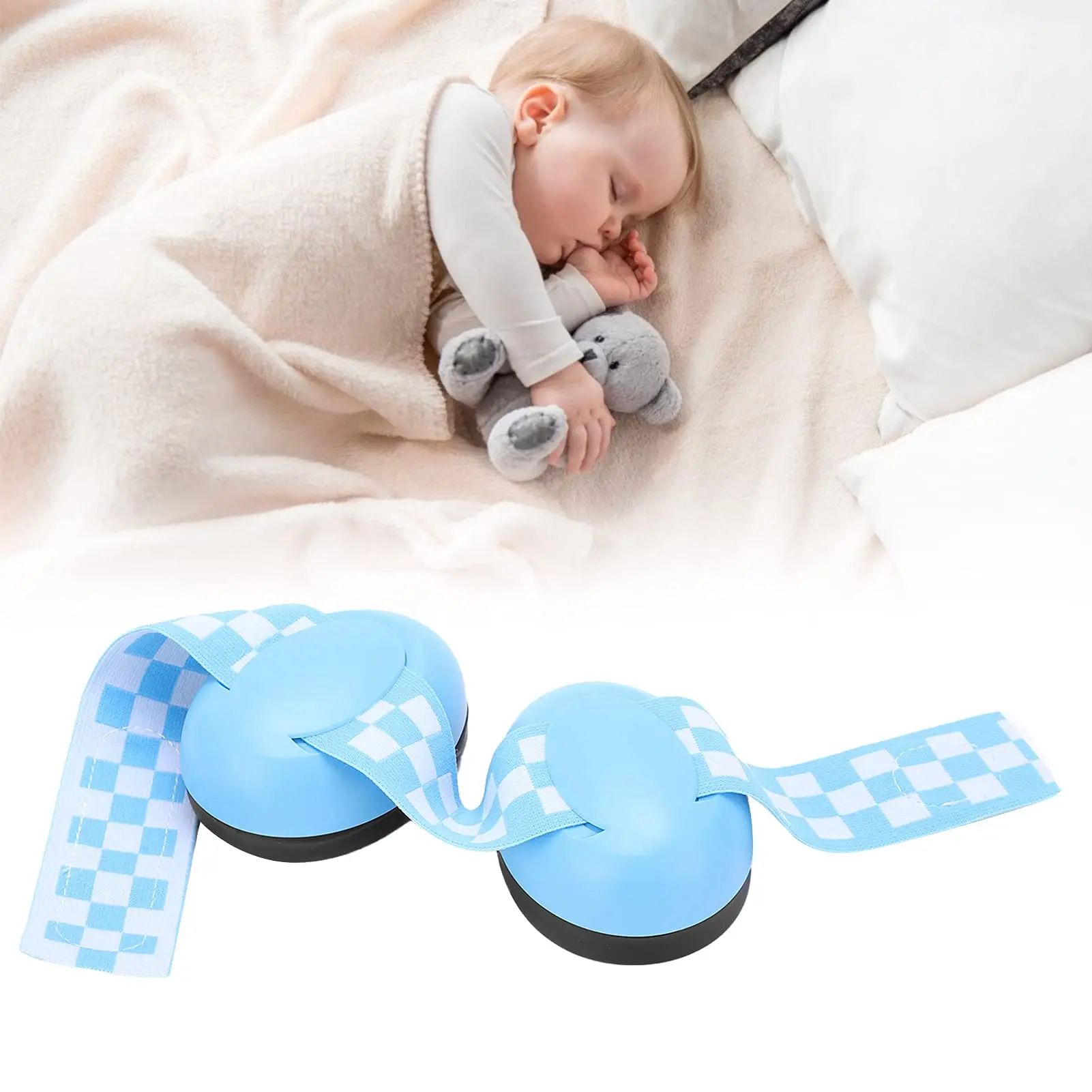 新しいアンチノイズヘッドフォン 快適な幼児用イヤーマフ 聴覚障害を防ぎます 睡眠を改善します 調節可能な弾性ヘッドバンド