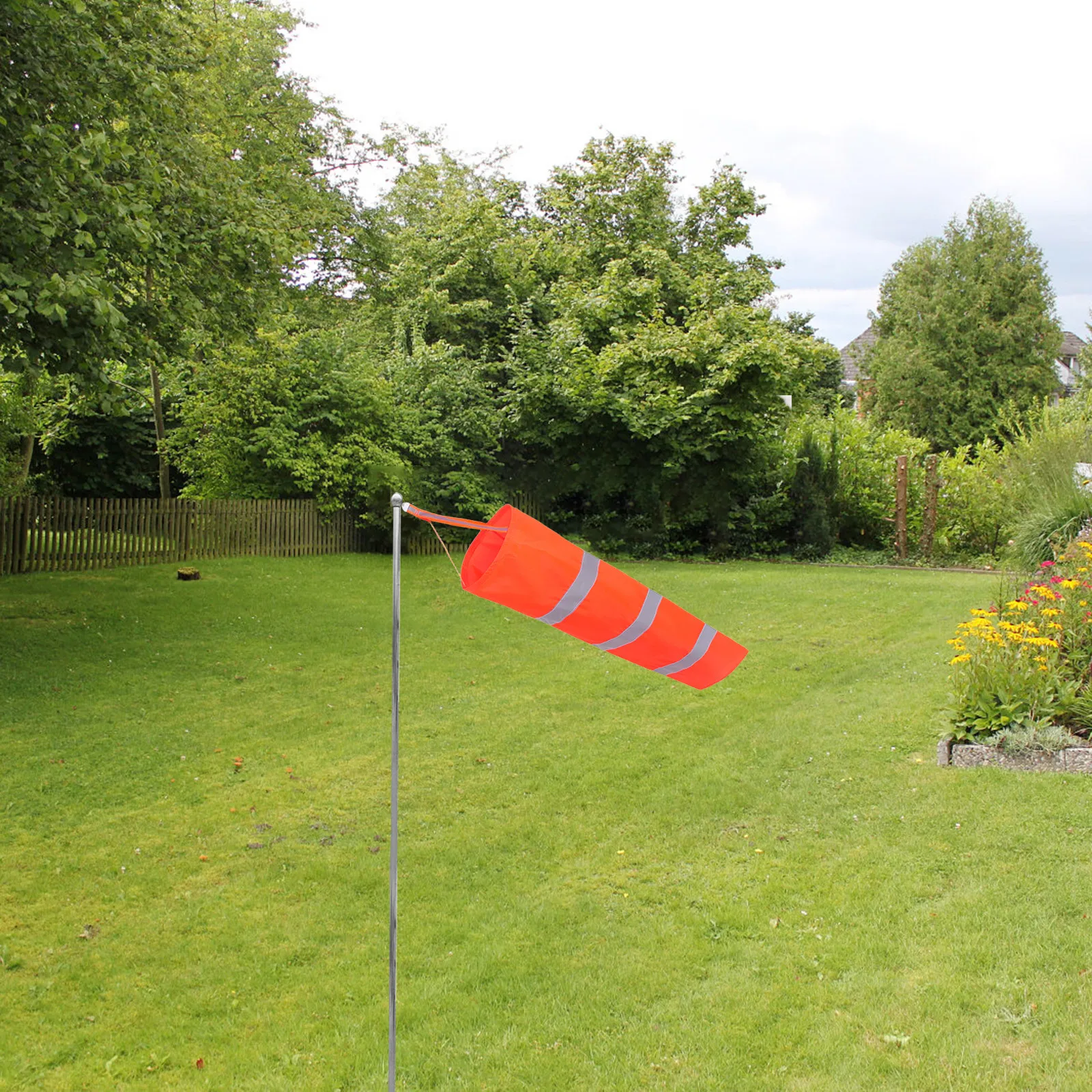 2Pcs Waterproof Reflective Orange Windsocks High Visibility Wind Direction Indicators for Airports Construction Gardens view 2