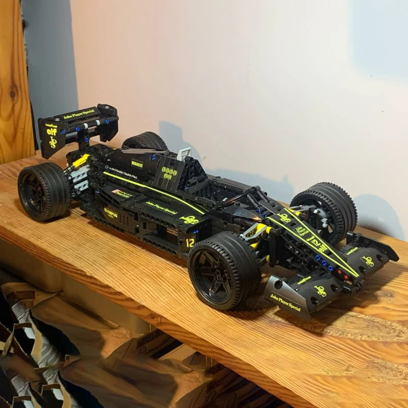 التقنية جون بلاير صيغة خاصة 1 سيارات السباق الكلاسيكية جيل واحد أسطورة المتسابق اللبنات نماذج ألعاب الطوب MOC