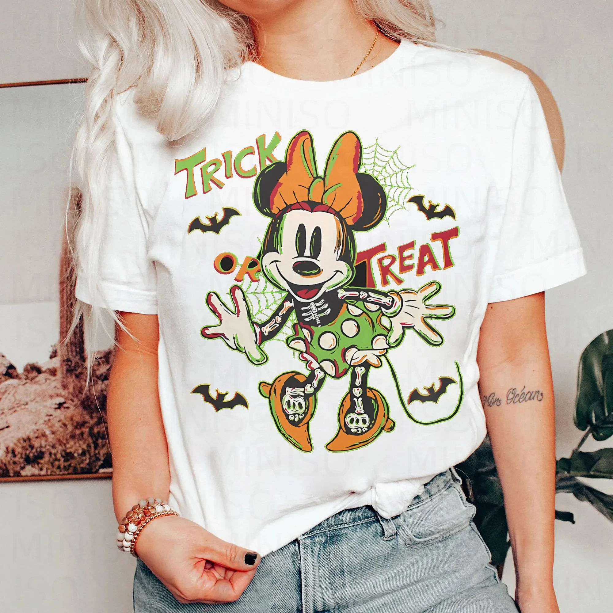 

Minnie Halloween Trick or Treat Shirt Minnie Skeleton Halloween Shirt Disney Halloween Party Shirt Halloween Matching Shirt
