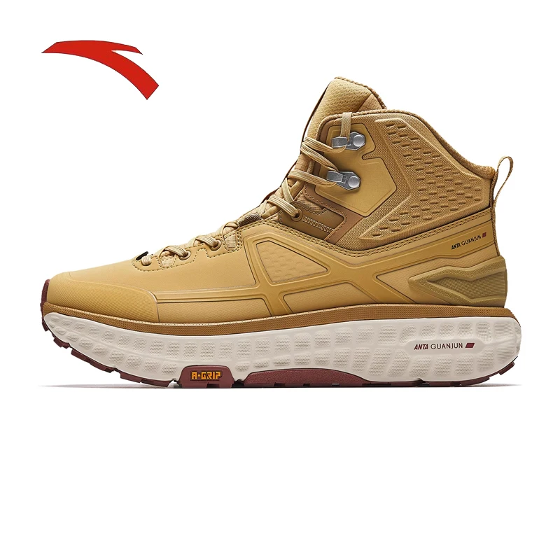 ANTA GUANJUN QUANXING2 Мужские легкие кроссовки Mid Outdoor для походов, амортизирующие, теплые, азотовые, длинные бархатные кроссовки