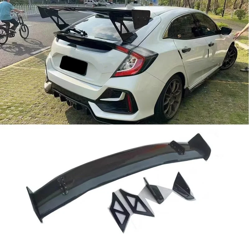 

Автомобильный задний спойлер из смолы из углеродного волокна для Honda civic 10th FK7 FK8 16-21 хэтчбек модифицированное хвостовое крыло