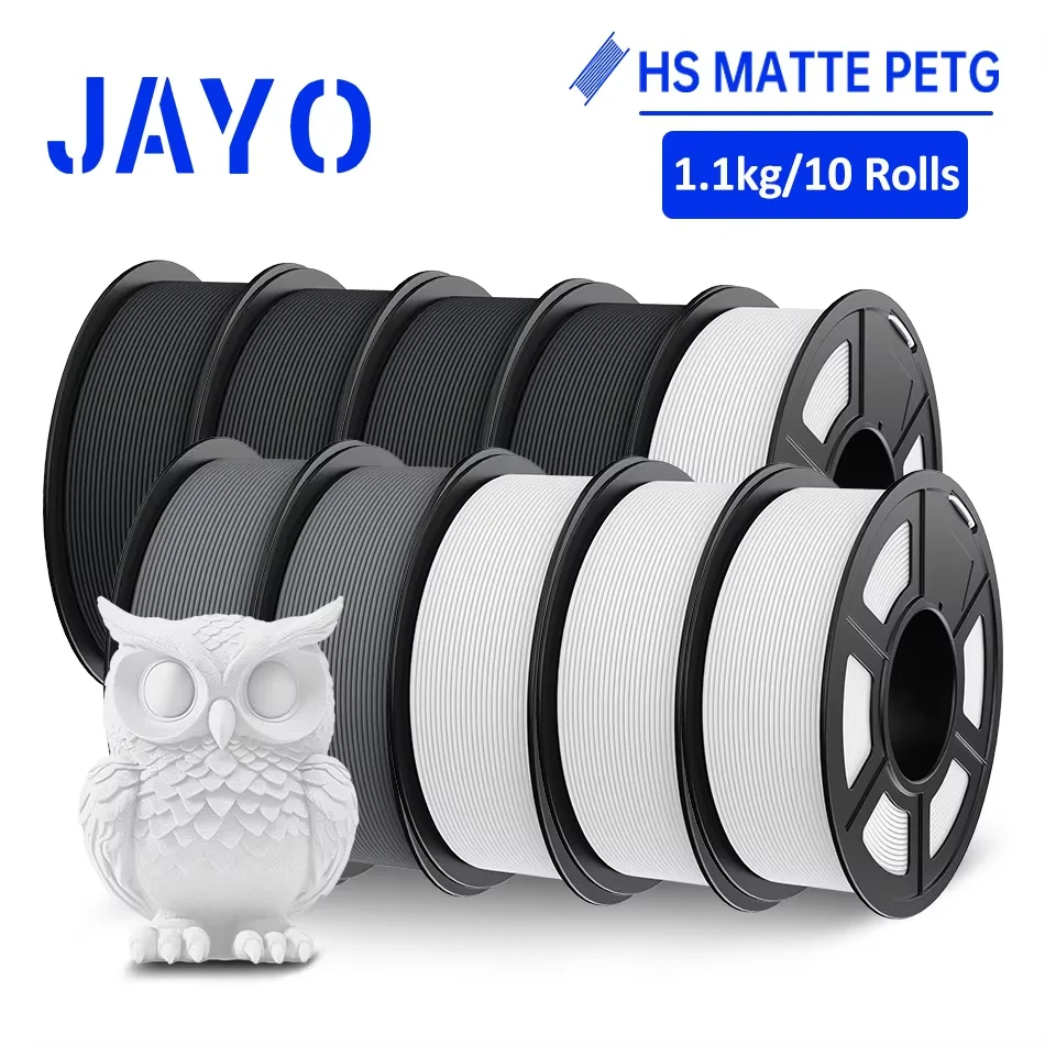 JAYO 3D-Drucker PLA/PLA Meta/PETG/PLA PLUS/PLA Matt Filament 1,75mm 9/10 Rollen 3D-Druckmaterialien für 3D-Drucker & 3D-Stift