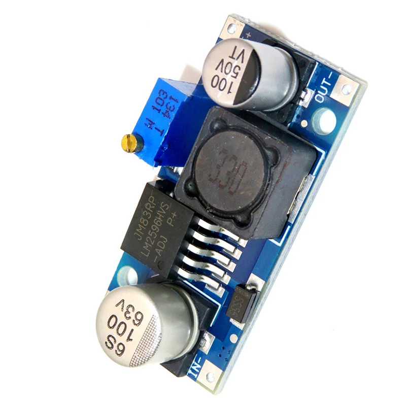 Moduł zasilania DC-DC LM2596HVS LM2596 HV LM2596HV, regulowany przetwornik obniżający napięcie (Buck), 4.5-50V na 3-35V, z ograniczeniem prądu. — zdjęcie 5