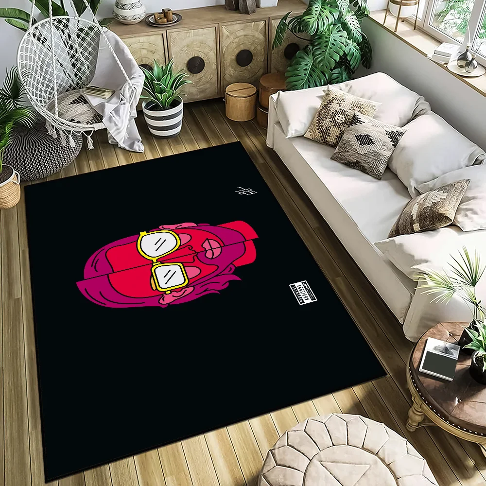 Alfombra de puerta q-Qlf antideslizante para cocina, dormitorio, hecha a mano, p-PNL, alfombra capitoné, cantante, sala de rapero, decoración de entrada