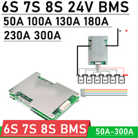 6S 7S 8S 24V 130A 180A 230A 300A BMS 18650 Li-ion Lifepo4 Lithium Battery Protection Board Balance electrical tool  RV Inverter