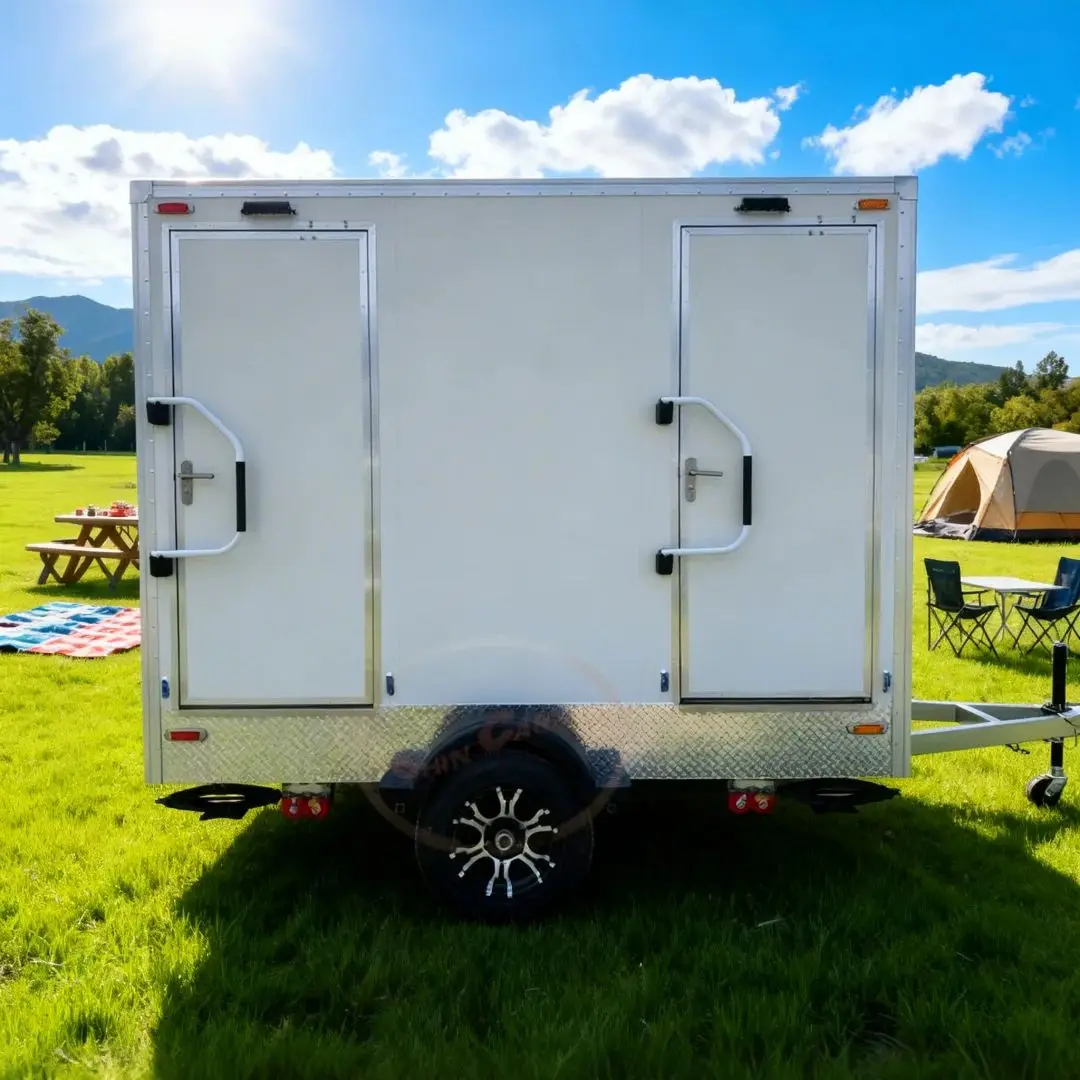 

Smart Ventilation Mobile Toilet Trailer LED-Lit Odor-Proof Durable for Long-Term Outdoor Use
