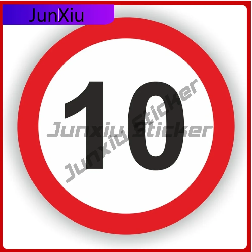 

Speed Limit 10 Circular Traffic Speed Limit Signs Warning Stickermotorcycle Rv Bumper Custom Decals Aquarium Decoration Car Scra