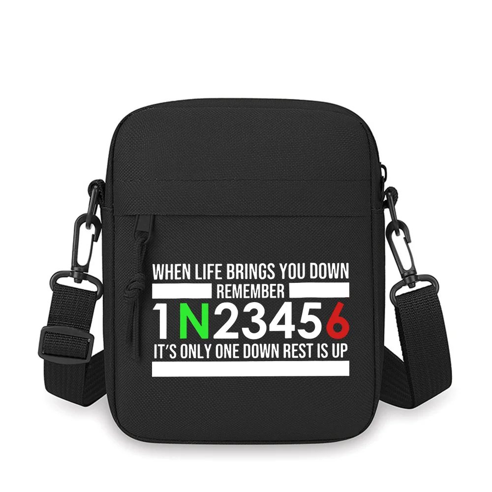 

Motorcycle gears,upward life,positivity Men Crossbody Bag Single Shoulder Women Cartoon Anime Film Printing Design Unisex