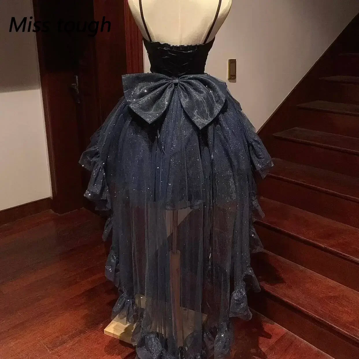 Vintage Elegant Party Midi Dress Women Korean Style Denim Strapless Dress A-line Temperament Sexy Streetwear Designer Dress 2023