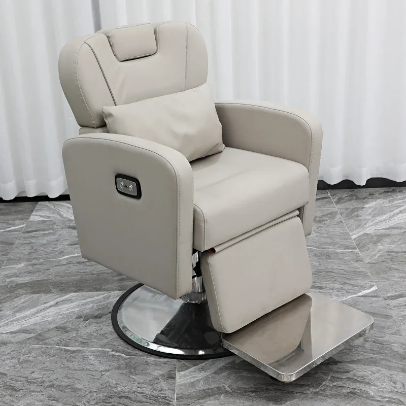 

Balcony Electric Hair Barber Backrest Chair Fold Down Scalp Dedicated Barber Chair Rolling Care Silla Barberia Luxury Furniture