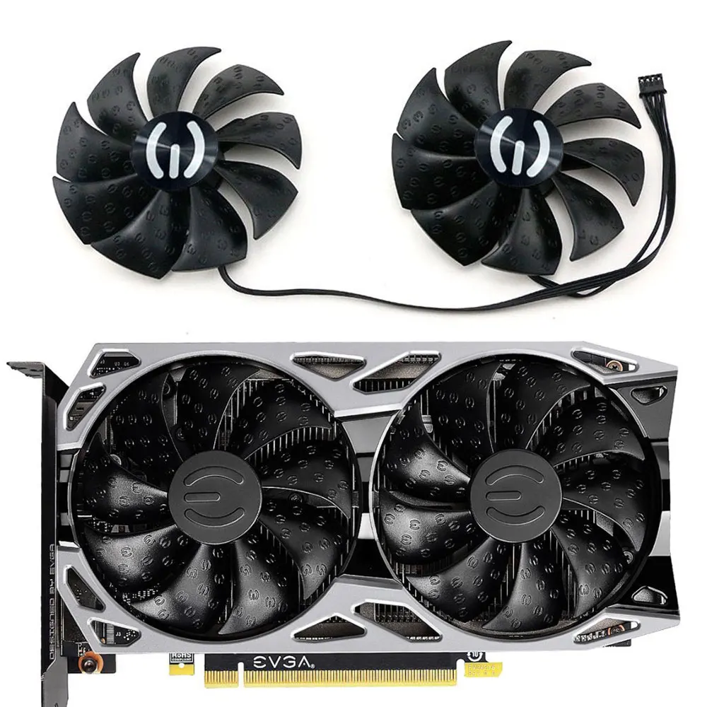 NEW PLA09215S12H RTX 2060 KO ULTRA GAMING GPU FAN，For EVGA  GTX 1660TI、1660Super、1660、GTX 1650Super、1650 Video card cooling fan