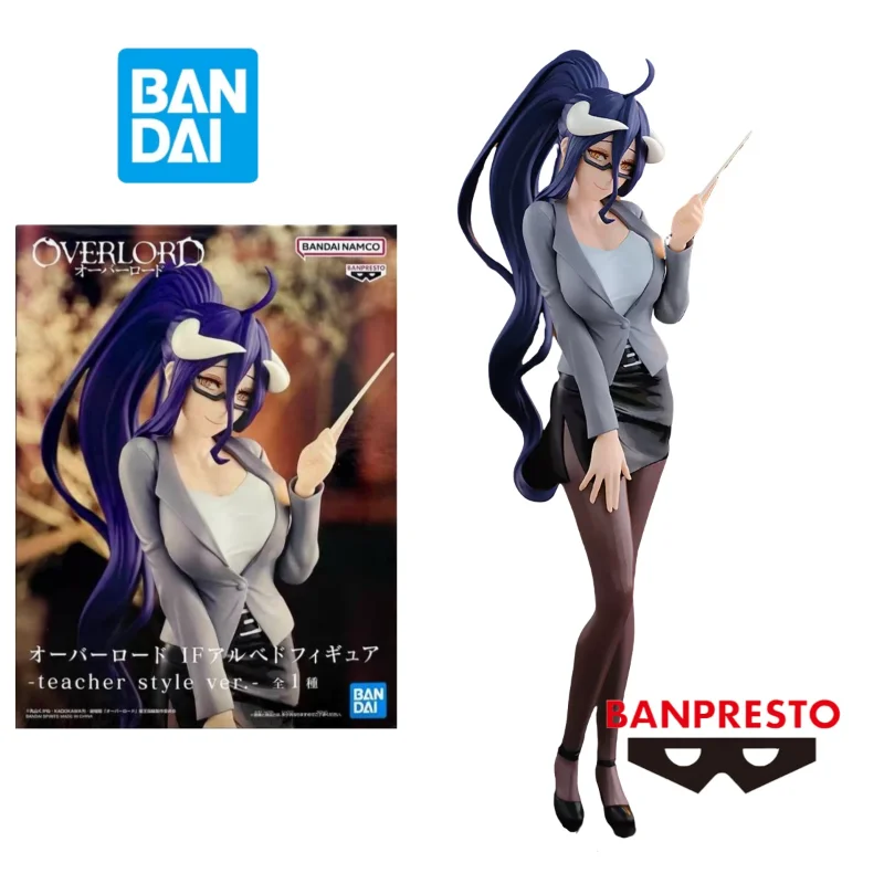สินค้าพร้อมส่ง ของแท้จาก BANDAI BANPRESTO ฟิกเกอร์อนิเมะ Overlord Albedo รูปแบบครู ของตกแต่งโต๊ะทำงาน ของขวัญวันเกิด ของสะสม